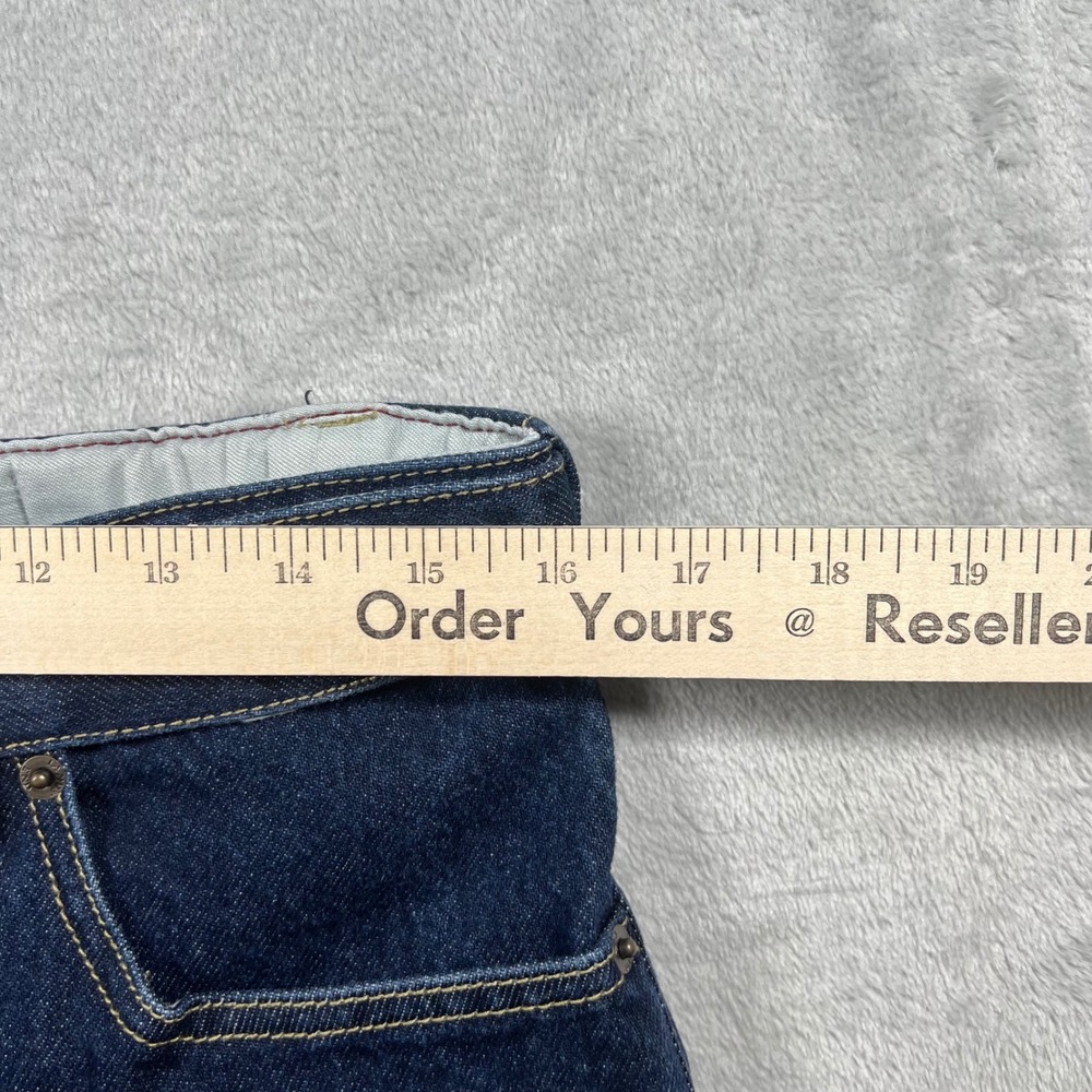 Lands End Womens Tall 10T High Rise Straight Leg Jeans Dark Wash Mom Jeans - Picture 5 of 11